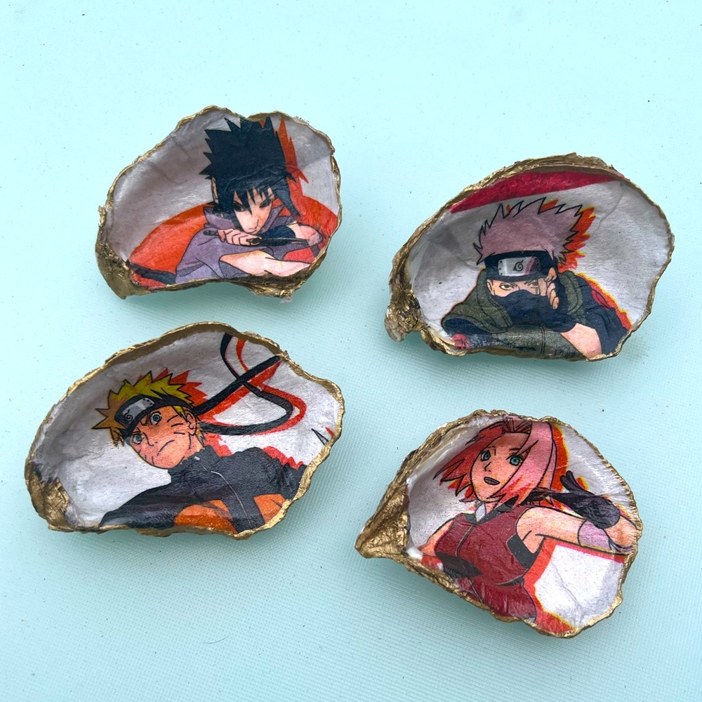 Anime Naruto  Character Oyster Shell Trinket Dishes